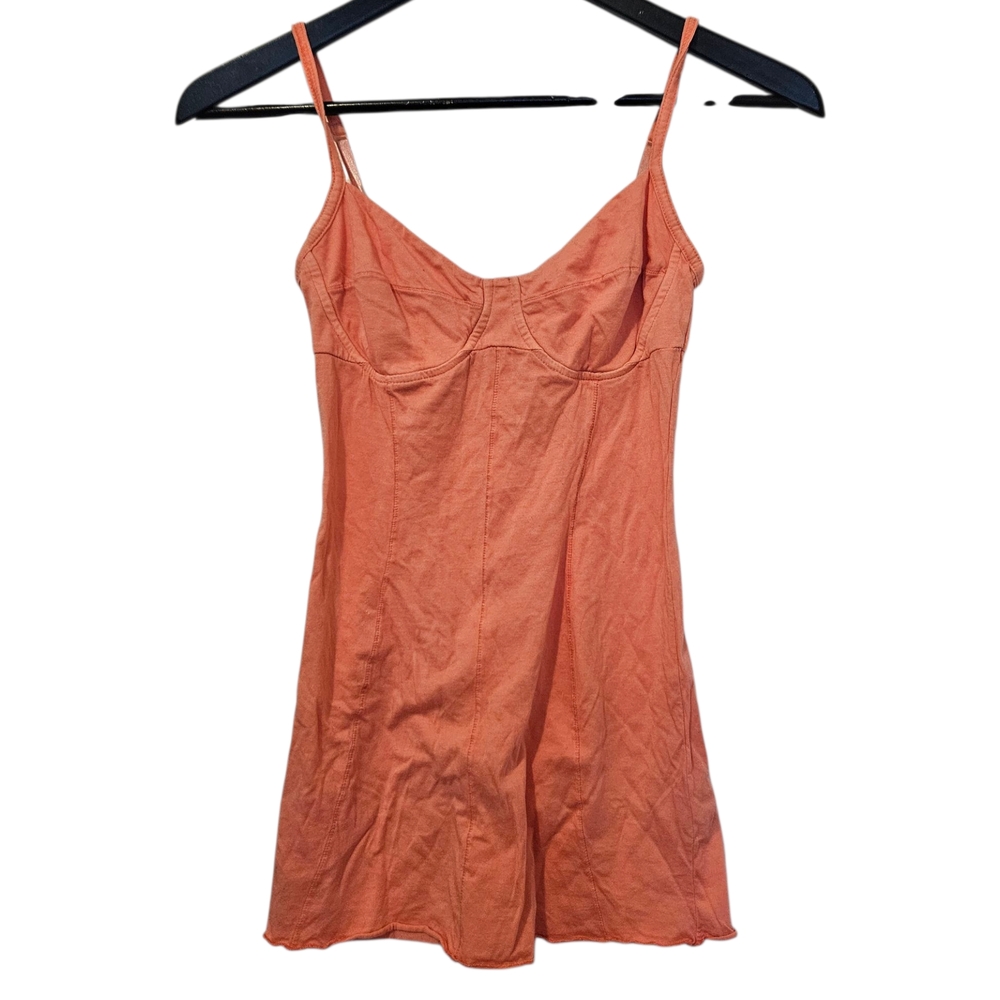 Wilfred Coral Pink Bustier Tank Top Spaghetti Straps